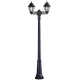 Kολώνα με 2 λάμπες Fumagalli Gigi Bisso Anna 2xE27 610x2090mm IP55 μαύρη