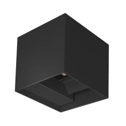 Φωτιστικό απλίκα LED CUBE επίτοιχο 10W με δυνατότητα επιλογής θερμοκρασίας χρώματος 3CCT 10x10x10cm μαύρο 