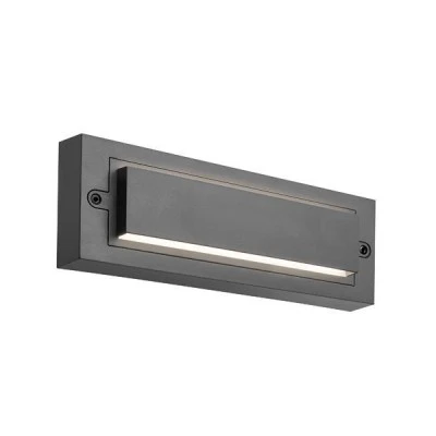 Led φωτιστικό τοίχου 6W σε γκρι χρώμα "SENARIO" 3CCT με επιλογή χρώματος 2700K-6500Κ IP65 