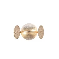 Απλίκα τοίχου GLOW με ντουί 2xE14 max 40W 160x330x180mm χρυσό χρώμα ARTE ILLUMINA