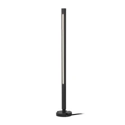 Κολωνάκι αλουμινίου 80cm 12W 3000K θερμό φως σε μαύρο ματ χρώμα IP65