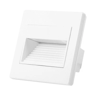 Απλίκα Τοίχου Arte Illumina Slim LED 1W 3000K 86x86x40mm IP20 Λευκή