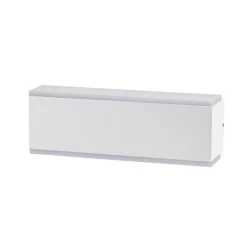 LED Απλίκα τοίχου αλουμινίου UP DOWN "NIKITA" 10W διπλής κατεύθυνσης 3000K θερμό φως σε λευκό χρώμα IP54