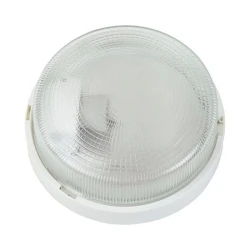 Πλαφονιέρα γυαλί Arte Illumina E27 Φ225x105mm λευκή 