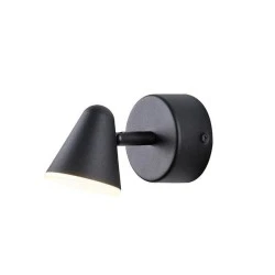 Απλίκα επίτοιχη 5W θερμό χρώμα φωτός 3000K 80x135mm μαύρο χρώμα ARTE ILLUMINA CAMPANELLE