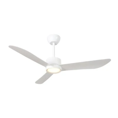 Ανεμιστήρας οροφής αδιάβροχος IP66 λευκός με LED φως 20W, τηλεχειριστήριο & χρονοδιακόπτη, Φ127, DC 31W (300-25083)