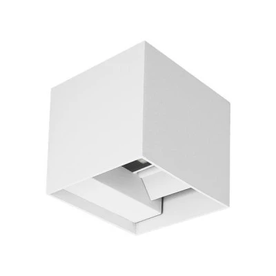 Φωτιστικό απλίκα LED CUBE επίτοιχο 10W 3CCT με δυνατότητα ρύθμισης θερμοκρασίας χρώματος 10x10x10cm λευκό 