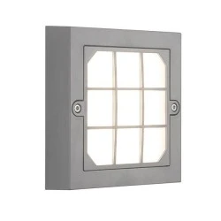 Led φωτιστικό τοίχου 6W τετράγωνο γραφίτης "SENARIO" με επιλογή χρώματος 2700K-6500Κ IP65