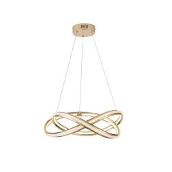 Φωτιστικό κρεμαστό χρυσό LED 38W θερμό 3000Κ 3000Lm 500x1200mm αλουμινίου ARTE ILLUMINA ORION