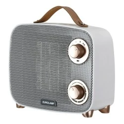Κεραμικό Αερόθερμο Vintage 1500W 220-240V Λευκό με 3 Λειτουργίες (Fan / 750W / 1500W) & Θερμοστάτη