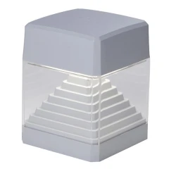 Απλίκα τοίχου Fumagalli Ester Wall 1xGX53 LED 3W 3CCT 165x126mm γκρι
