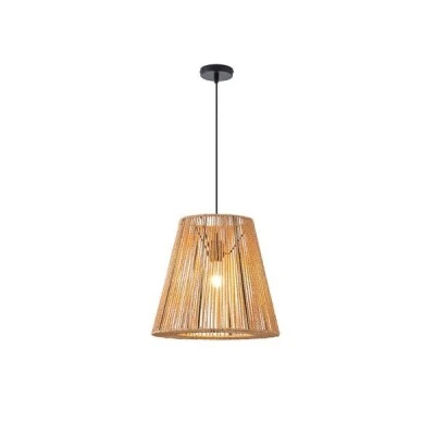 Φωτιστικό κρεμαστό ραττάν 1xE27 max 15W 380x1350mm καφέ χρώμα ARTE ILLUMINA VENTO Φωτιστικό κρεμαστό ραττάν 1xE27 max 15W 380x1350mm καφέ χρώμα ARTE ILLUMINA VENTO