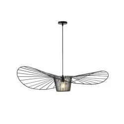 Φωτιστικό μεταλλικό κρεμαστό με ντουί 1xE27 max 40W 1000x1000x1270mm μαύρο χρώμα  ARTE ILLUMINA CAP