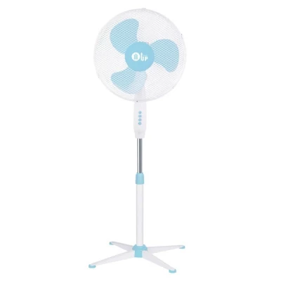 Ανεμιστήρας ορθοστάτης μπλε-λευκός Φ40 60W με 3 ταχύτητες