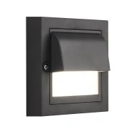 LED φωτιστικό τοίχου 6W "SENARIO" με επιλογή χρώματος 2700K-6500K 3CCT IP65 σε μαύρο χρώμα