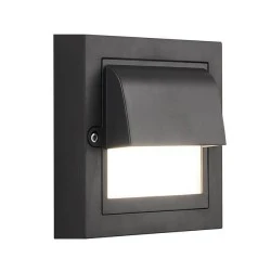 LED φωτιστικό τοίχου 6W "SENARIO" με επιλογή χρώματος 2700K-6500K 3CCT IP65 σε μαύρο χρώμα