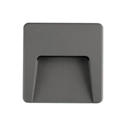 Φωτιστικό τοίχου LED SLIM PRO 3W γραφίτης 3CCT με επιλογή χρώματος 2700K-6500K  IP65