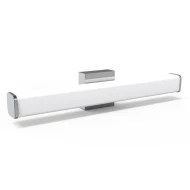 Νίκελ επίτοιχη απλίκα μπάνιου τετράγωνη 15W με δυνατότητα επιλογής φωτισμού 3CCT 600mm IP44 