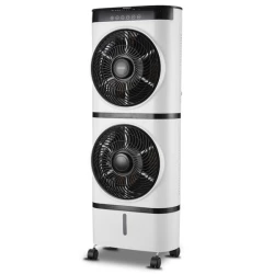 Air cooler διπλό λευκό-μαύρο 7L 125W κάλυψη Χώρου 15-20m2 με τηλεχειριστήριο
