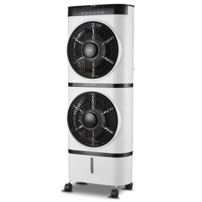 Air cooler διπλό λευκό-μαύρο 7L 125W κάλυψη Χώρου 15-20m2 με τηλεχειριστήριο Air cooler διπλό λευκό-μαύρο 7L 125W κάλυψη Χώρου 15-20m2 με τηλεχειριστήριο