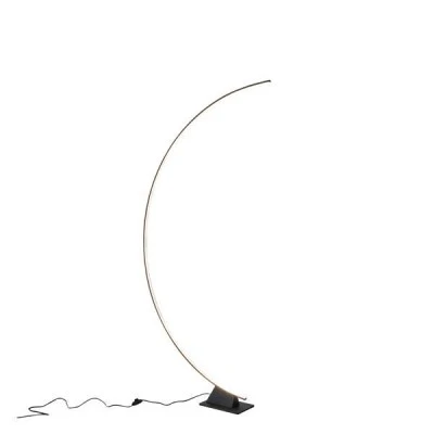 Φωτιστικό μεταλλικό LED 45W θερμό χρώμα φωτός 3000K 4500lm 6300x1950mm ΜΑΥΡΟ ARTE ILLUMINA MEDIA LUNA