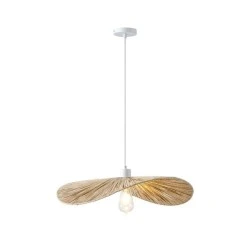 Φωτιστικό Κρεμαστό Bamboo Arte Illumina Oasis Μονόφωτο 1xE27 Max 15W Φ550x1360mm Μπεζ