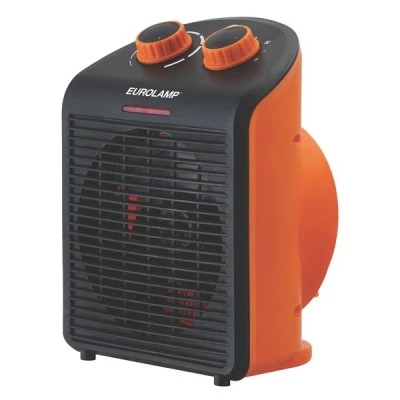 Αερόθερμο Μπάνιου 2000W 220-240V IP21 με 2 ταχύτητες 1000W/2000W και κάλυψη χώρου έως 20m² μαύρο πορτοκαλί