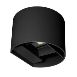 Φωτιστικό τοίχου Arte Illumina LED επίτοιχο 10w 3CCT με επιλογή απόχρωση φωτός 135x120x100mm IP54 μαύρο 