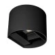 Φωτιστικό τοίχου Arte Illumina LED επίτοιχο 10w 3CCT με επιλογή απόχρωση φωτός 135x120x100mm IP54 μαύρο 
