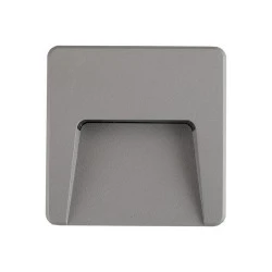 Φωτιστικό τοίχου LED SLIM PRO 3W IP65 3CCT με επιλογή χρώματος 2700K-6500K σε γκρι χρώμα Φωτιστικό τοίχου LED SLIM PRO 3W IP65 3CCT με επιλογή χρώματος 2700K-6500K σε γκρι χρώμα