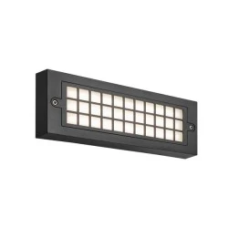 Φωτιστικό τοίχου LED 6W σε μαύρο χρώμα 3CCT με επιλογή χρώματος 2700K-6500Κ "SENARIO" PRO IP65