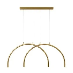 Φωτιστικό κρεμαστό μεταλλικό 10W 3000K 896Lm 840x20x330mm μπρονζέ ARTE ILLUMINA APSIS