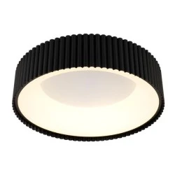 Πλαφονιέρα μεταλλική LED 30W θερμό χρώμα φωτός 3000K 2262Lm Φ460mm μαύρο ARTE ILLUMINA HALLO