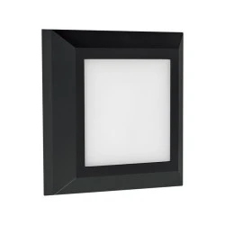 Φωτιστικού τοίχου Led slim PRO 3W IP65 230V με επιλογή χρώματος 2700K-6500K σε μαύρο χρώμα