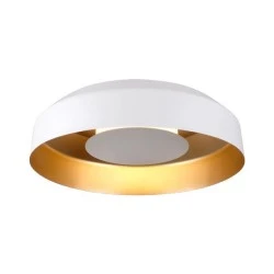 Φωτιστικό πλαφονιέρα LED 20W θερμό χρώμα φωτός 3000K 1482lm διάμετρος Φ400mm λευκό - χρυσό ARTE ILLUMINA STIGMA