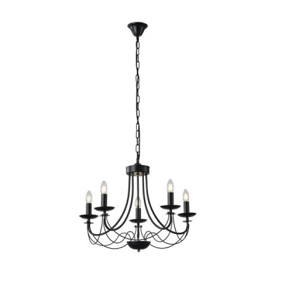Φωτιστικό Κρεμαστό Μέταλλο Arte Illumina Vault 5Φωτο 5xE14 Max 8W 600x940mm Μαύρο Φωτιστικό Κρεμαστό Μέταλλο Arte Illumina Vault 5Φωτο 5xE14 Max 8W 600x940mm Μαύρο