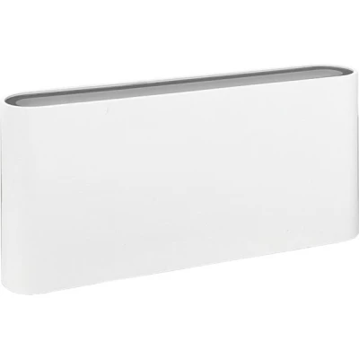 Απλίκα τοίχου αλουμινίου LED up-down 12W 552lm 3CCT 3000K-4000K-6500K IP54 λευκή 175x80x35mm