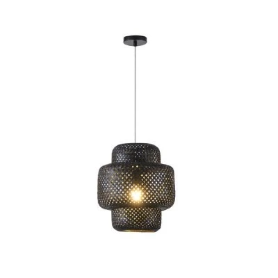 Φωτιστικό κρεμαστό BAMBOO με ντουί 1xE27 max 40W 310x310x350mm μαύρο χρώμα ARTE ILLUMINA AVRA Φωτιστικό κρεμαστό BAMBOO με ντουί 1xE27 max 40W 310x310x350mm μαύρο χρώμα ARTE ILLUMINA AVRA