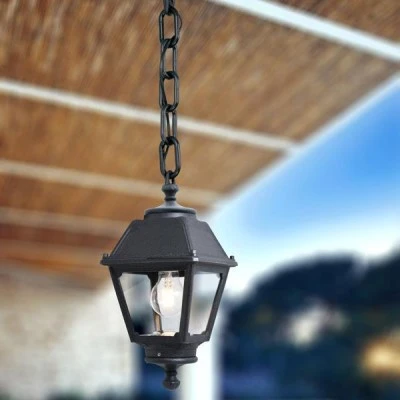 Φωτιστικό κρεμαστό FUMAGALLI SICHEM MARY σε μαύρο χρώμα με διάσταση 180x780mm  & ντουί E27