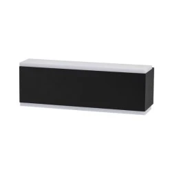 LED Απλίκα τοίχου αλουμινίου "NIKITA" 10W διπλής κατεύθυνσης UP DOWN 3000K θερμό φως σε μαύρο χρώμα IP54