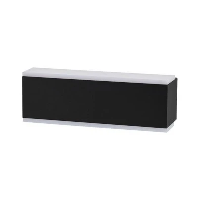 LED Απλίκα τοίχου αλουμινίου "NIKITA" 10W διπλής κατεύθυνσης UP DOWN 3000K θερμό φως σε μαύρο χρώμα IP54