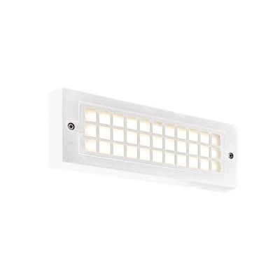Φωτιστικό τοίχου LED 6W σε λευκό χρώμα 3CCT με επιλογή χρώματος 2700K-6500Κ "SENARIO" PRO IP65