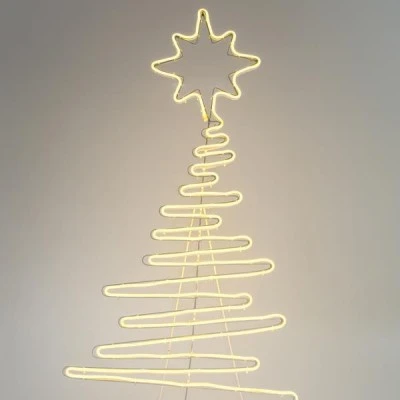 Δέντρο NEON LED 108x52cm θερμό λευκό φως 80W εξωτερικής χρήσης στεγανό IP44
