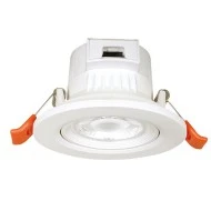 Φωτιστικό σποτ LED χωνευτό στρογγυλό 7W 230V SMD δέσμης 40° Ra80 με δυνατότητα επιλογής φωτός