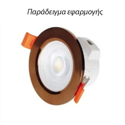 Στρόγγυλο πλαστικό κάλυμμα σε μαύρο χρώμα για το led πάνελ FALKO7R