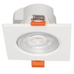 Φωτιστικό σποτ LED χωνευτό τετράγωνο 7W 230V SMD δέσμης 40° με δυνατότητα επιλογής 3000-4000-6000k Φωτιστικό σποτ LED χωνευτό τετράγωνο 7W 230V SMD δέσμης 40° με δυνατότητα επιλογής 3000-4000-6000k