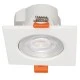 Φωτιστικό σποτ LED χωνευτό τετράγωνο 7W 230V SMD δέσμης 40° με δυνατότητα επιλογής 3000-4000-6000k