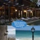 Κολωνάκι φανάρι κήπου πλαστικό 105cm τετράγωνο λευκό με διάφανες γυαλί & ντουί  E27 στεγανό IP44