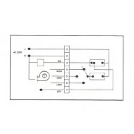 Ηλεκτρονικός θερμοστάτης FC100 230V AC 12Α λευκός για δισωλήνιο σύστημα fan coils Ηλεκτρονικός θερμοστάτης FC100 230V AC 12Α λευκός για δισωλήνιο σύστημα fan coils