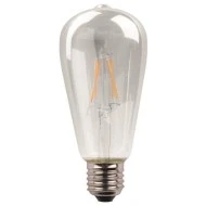 Λάμπα Led E27 αβοκάντο Crossed Filament 11W 3000K θερμό λευκό φως 220-240V ντιμαριζόμενη με διάφανο